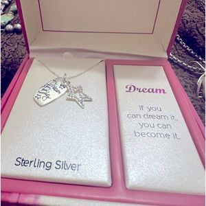 Sterling Silver Inspirational Necklace Dream Big